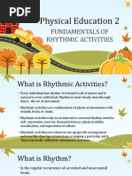 Introduction To Fundamentals of Rhythmic Activities