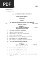 M.A. Degree Examination, 2010: Total No. of Pages: Register Number