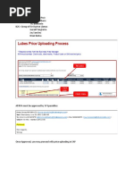 Lubes Price Upload Process