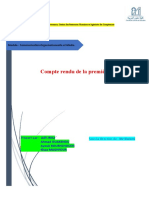 Compte Rendu de La Première Séance: Master Gouvernance, Gestion Des Ressources Humaines Et Ingénierie Des Compétences