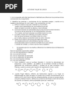 Taller #2 Filosofia Tema Logica