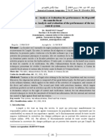 Article - DR - mahtOUT - Le Système Fiscal Algérien - Analyse Et Évaluation Des Performances Du Dispositif Du Contrôle Fiscal