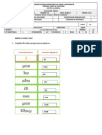 Test About Possessive Adjectives