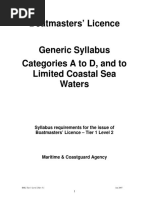 Boatmaster's Syllabus