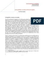 Eric Laurent Las Biopolíticas de La Pandemia y El Cuerpo