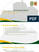 Chapter 1 - Boundaries of A Good Price