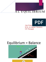 Chemical Equilibrium: Ajay Kumar Panigrahi, M.Sc. in Organic Chemistry, NIT Warangal