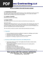 6.method Statement Steel Erection and Cladding