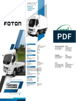 Camion 3.5 TN Foton Saci