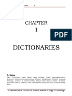 Dictionaries: Advanced Data Structures 1