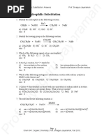 Chapter 8 Nucleophilic Substitution: Answers Prof. Sivaguru Jayaraman