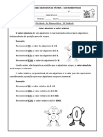 ATIVIDADE V. A e V. R. 3º Ano