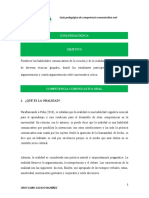 Guía Sobre Competencia Comunicativa Oral