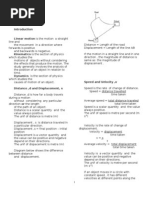 Physics-2.1 Linear Motion 1