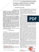 Study of Blast Furnace Cooling Stave