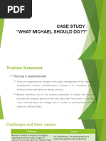 Case Study: "What Michael Should Do??"