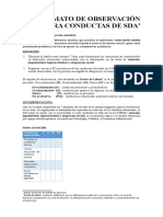 Formato de Observación para Conductas de Sda