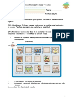 Examen Ciencias Sociales 1ero Básico