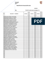 Escala de Valoracin - Evaluacion Diagnstica Vii - Ept 2021