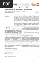 Guidelines and Recommendations On Minimum Factors