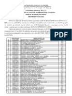 Resultado Da Analise Dos Projetos de Pesquisa Do PPGFP Publicar