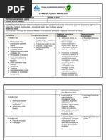 Plano de Curso Anual - Física 7 Ano