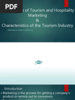 Introduction of Tourism and Hospitality Marketing & Characteristics of The Tourism Industry