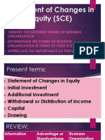 Statement of Changes in Equity (SCE)