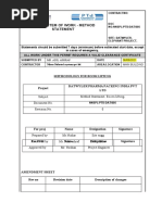 Safe System of Work - Method Statement