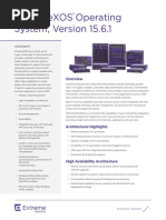 Extremexos Operating System, Version 15.6.1: Data Sheet