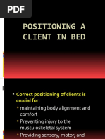 Positioning A Client in Bed