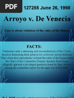 G.R. No. 127255 June 26, 1998: Arroyo v. de Venecia