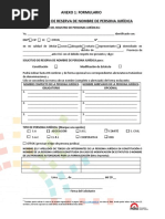 Formato Solicitud Reserva Nombre Persona Jurídica