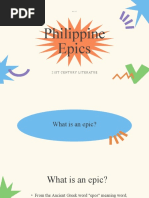 Philippine Epics: 21St Century Literatue