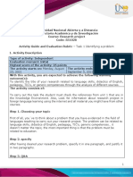 Activity Guide and Evaluation Rubric - Task 1 Identifying A Problem