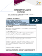 Guía de Actividades y Rúbrica de Evaluación - Unidad 1 - Momento 1 - Iniciación Al Curso de Resiliencia