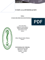 Etapas Del Proceso de Investigacion