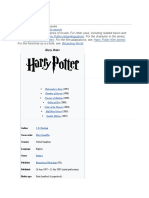 Harry Potter: Harry Potter (Disambiguation) Harry Potter (Character) Harry Potter (Film Series) Wizarding World