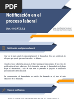 Exposición Notificacion en El Proceso Laboral