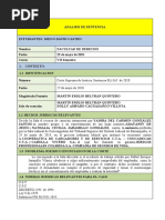 Analisis de Sentencia SL1565 de 2020 Diego Castro