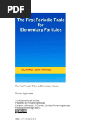 The First Periodic Table For Elementary Particles