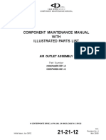 Component Maintenance Manual With Illustrated Parts List: Air Outlet Assembly