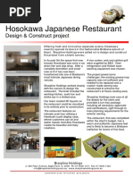 Hosokawa Japanese Restaurant: Design & Construct Project