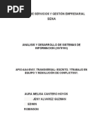 Trabajo en Equipo y Resolución de Conflictos