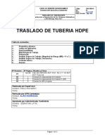 PRO-06 Procedimiento de Traslado de Tuberias HDPE Rev. 3