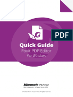 Foxit PDF Editor Quick Guide11.0