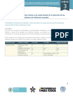 Intervenciones en Urgencias de Acuerdo Al Tiempo Transcurrido Desde La Violencia Sexual