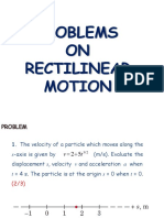 G17 - Dynamics - Rectilinear Motion - Problems