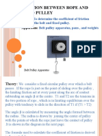 Gaurav Singh - Friction Between Rope and Fixed Pulley