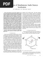 Investigation of Simultaneous Audio Sources Localization: XXX, IEEE Member, XXX, IEEE Member and XXX